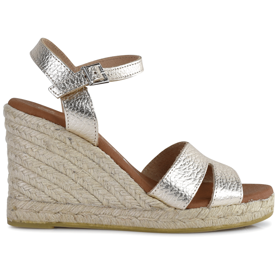  Δερμάτινη χρυσή εσπαντρίγια Oh my Sandals 5746 2025