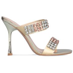 LIU JO gold heel sandal Jewel 