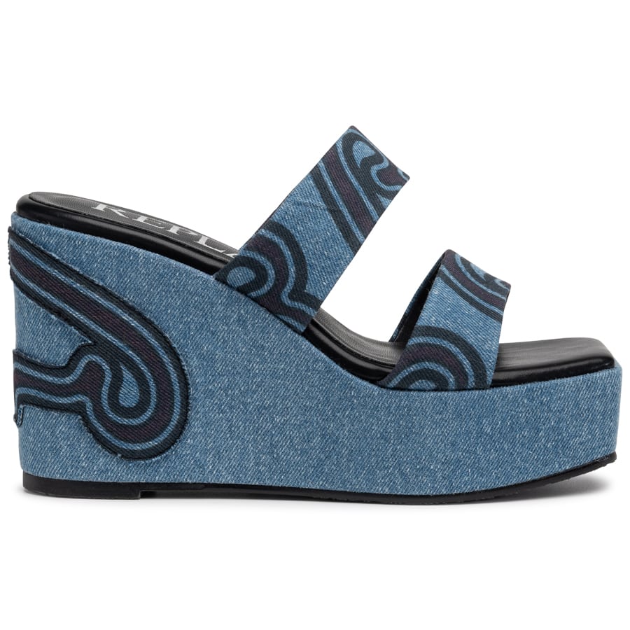  REPLAY jeans mule πλατφόρμα Noelle Denim 2025