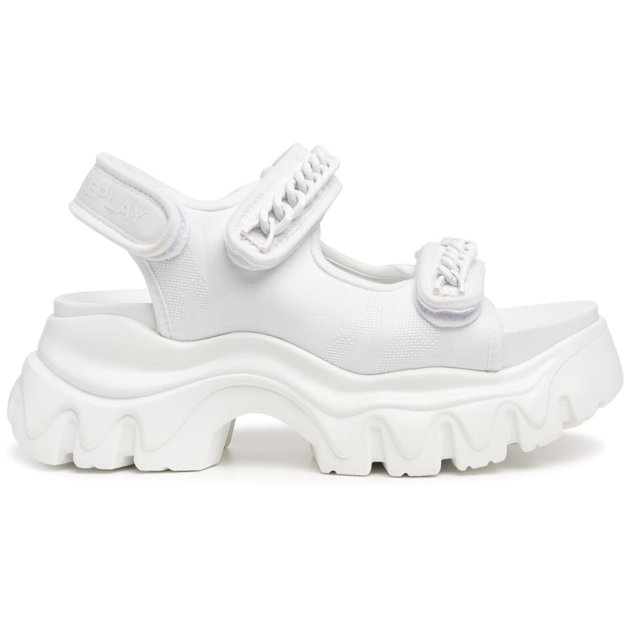  REPLAY λευκό chunky σανδάλι Juyce Chain 2025